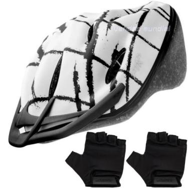 Imagem de Capacete Ciclismo Feminino Masculino Bike Ptk Ajustável Com Viseira + 