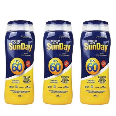 Imagem de Kit 3 Protetor Solar Sunday Fps 60 200 Ml - Nutriex