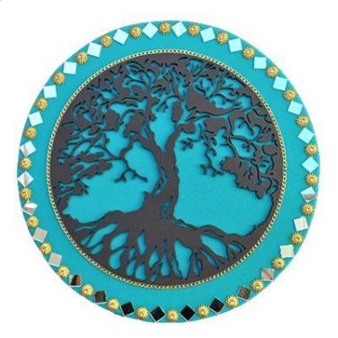 Imagem de Mandala Árvore da Vida/família 26cm - Aqui Tem Magia