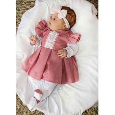 Imagem de Saída De Maternidade Bebê Menina Antonella   4 Peças - Pandora Baby En