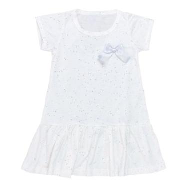 Imagem de Vestido Infantil de 1 a 3 anos Encanto de Glitter Off White - Fantoni,
