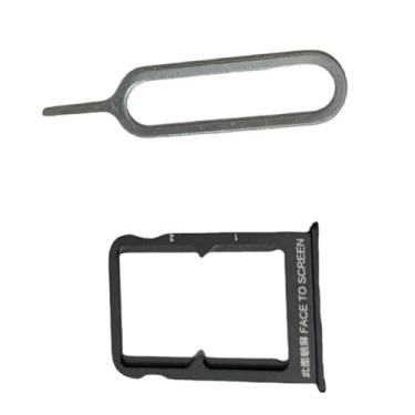 Imagem de zhxchzhi Suporte de bandeja de cartão SIM OEM solt+pino de substituição para Xiaomi Mi Mix 3 (preto)
