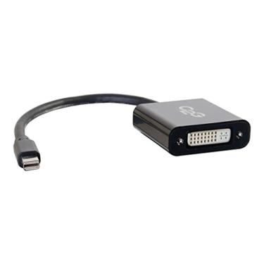 Imagem de C2G Adaptador Mini Display Port, 4K, DisplayPort para DVI, macho para fêmea, ativo, preto, 8 polegadas, cabos para Go 54318