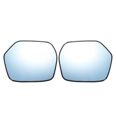 Imagem de X AUTOHAUX Par de reposição de vidro retrovisor esquerdo direito do carro com placa traseira vidro azul aquecido para Honda CR-V CRV 2007-2011