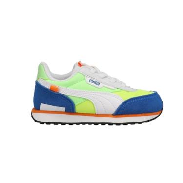 Imagem de PUMA Tênis infantil unissex Future Rider, Puma branco efervescente Lime-puma Royal, 7 Toddler