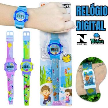 Imagem de Relógio Infantil Digital - Pulseira Ajustável e Qualidade INMETRO - To