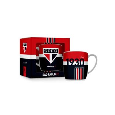 Imagem de Caneca porcelana urban 300ml times - são paulo - brasfoot