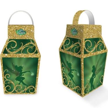 Imagem de Caixa Lanterna Festa Fadas Disney - 8 unidades - Festcolor - Rizzo Fes