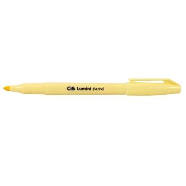 Imagem de Caneta Marca Texto Cis Lumini Tons Pastel, AMARELO