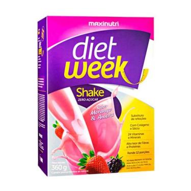 Imagem de Diet Week Shake Morango e Amora 360g Maxinutri