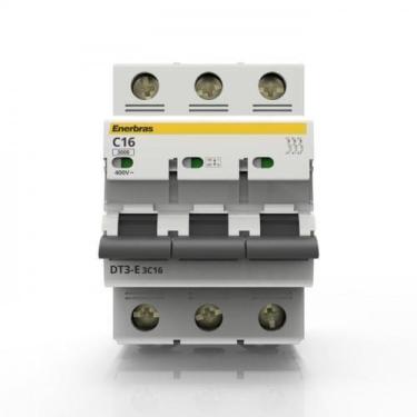 Imagem de Disjuntor Tripolar Curva C 16A Din - Enerbras