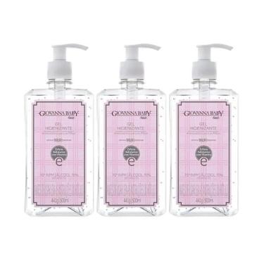 Imagem de Kit Giovanna Baby Álcool Gel Classic 3 unid 500ml
