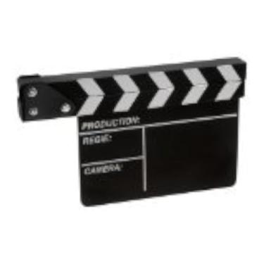 Imagem de Fotodiox Movie Chalk Clapboard, Clapper de ardósia do diretor de produção cinematográfi...