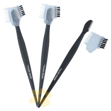 Imagem de 3 unid. Navalhete para Sobrancelhas 2 em 1  Klass Vough