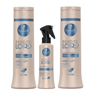 Imagem de Kit Shampoo Condic e Fluido Proteico Haskell Bendito Loiro