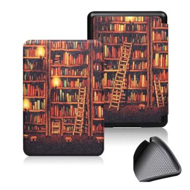 Imagem de GUKSRASO Capa para 7" Kindle Paperwhite 12th Gen 2024 e Kindle Colorsoft Signature Edition, PU e TPU Soft Traseiro Tampa Protetora para com Despertar/sono Automático