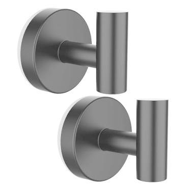 Imagem de Efanr Ganchos de ventosa para chuveiro, ganchos de toalha de aço inoxidável para banheiro, cozinha, parede, vidro, espelho, azulejo, suportes para pendurar toalhas de banho, roupões de banho, casaco