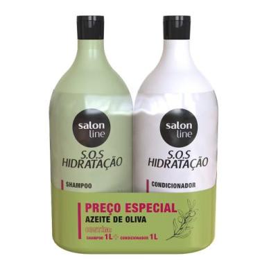 Imagem de Kit Shampoo E Condicionador Salon Line SOS Hidratação Azeite De Oliva 