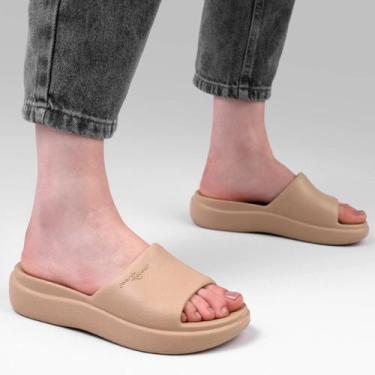 Imagem de Chinelo Tamanco Leve Nuvem Piccadilly Marshmallow Retrô 2000, 38, Nude