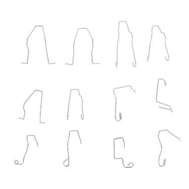 Imagem de 12pcs Lâmpada de Farol de Clipes de Mola, Clipe Universal de Farol Automotivo Com 12 Clipes para Lâmpadas H1 H3 H7, Aço Inoxidável de, Compatível Com a Maioria Dos