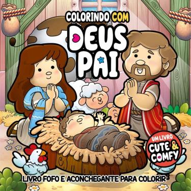 Imagem de Colorindo com Deus Pai - Um Livro Cute & Comfy - Livro de Colorir Adulto