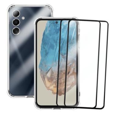 Imagem de Capa Capinha Case Anti Shock Slim Compatível Samsung Galaxy M35 e 2 Pelicula de Vidro 3d Cobre Toda Tela