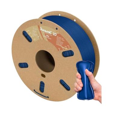 Imagem de DURAMIC 3D Filamento de TPU 1,75 mm azul, filamento flexível de TPU 95A, filamento de impressão 3D de TPU macio, carretel de 1kg, precisão dimensional +/- 0,05 mm, azul 1 unidade