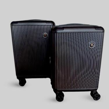 Imagem de Kit Conjunto 2 Malas de Viagem Bordo Abs Rígida 4 Rodas 360º World Onb