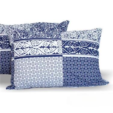 Imagem de Kit 4 Fronhas Avulsas Estampadas Malha 100% Algodão COZZILAR - Macias,