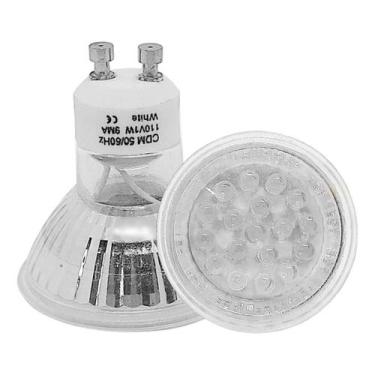 Imagem de Lâmpada Dicroica Mr16 Led 1,5W 220v Gu10 Frio com soquete - ECROM