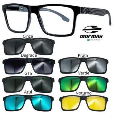 Imagem de Armação de Grau Oculos Mormaii Swap Ng 6098 com 7 Clipons, Aga