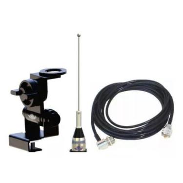 Imagem de Antena Movel Ars Vhf 1/4 O Cabo Suporte Porta Mala Mv00Bc