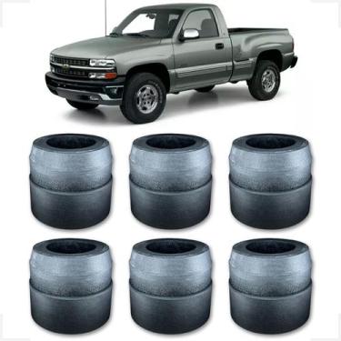 Imagem de Gran Silverado Coxim Cabine Kit Completo 6 Peças - Borfix