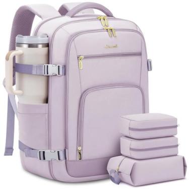 Imagem de Mochila de viagem LOVEVOOK 50L para mulheres com laptop de 18" Waterpr