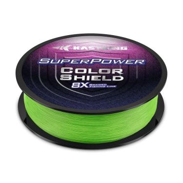 Imagem de Linha de pesca KastKing Superpower ColorShield Neon Green 10 libras