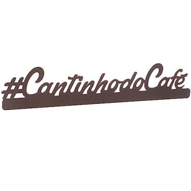 Imagem de Plaquinha para Decoração de Cantinho do Café, Corten Microtextura, Metaltru