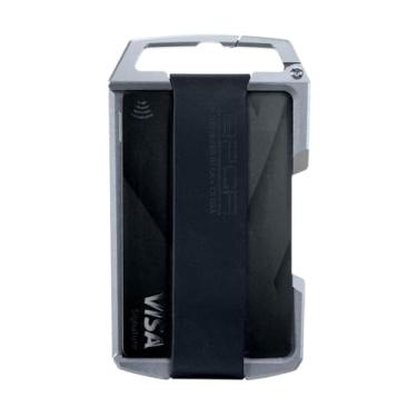 Imagem de GPCA U1 Carteira fina para homens, porta-cartões de crédito minimalista de alumínio, porta-crachás, carteira fina com chaveiro mosquetão e clipe de cinto, carteira fina para cartão, carteira masculina