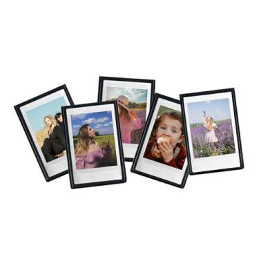 Imagem de Moldura magnética pequena 5 x 3, mini molduras magnéticas personalizadas para Fujifilm Instax Mini 12, 11, 99, 90, 40, 9, 8, 7 EVO, filmes de 7 cm, para fotos de 5,4 cm x 8,6 cm (preto)