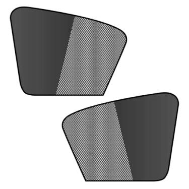 Imagem de Persiana magnética para janela lateral do carro (2 peças) - Protetor solar de fácil instalação para bebês, animais de estimação e proprietários de carros, proteção UV e bloqueio de calor, ajuste