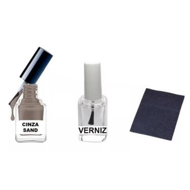 Imagem de Tinta De Retoque Tira Risco Carro Chevrolet - Cinza Sand - Jhow Adesiv