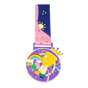 Imagem de Sclmgo Prêmio Medalha Participação Da Equipe Troféus Artigos para Festa com Fita de Pescoço Medalha de Vencedor para Jogos Presentes Show de Talentos Celebra, Prata, Tamanho real