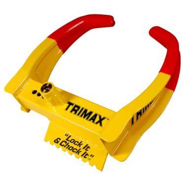 Imagem de Trimax TCL65 Trava de calço de roda, amarelo/vermelho, 18,4 cm