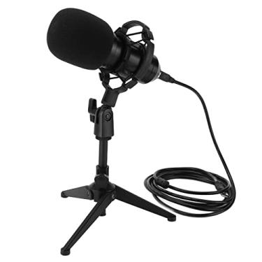 Imagem de Microfone USB do condensador de estúdio de Vomeko, microfone de podcast, kit de microfone condensador Stand USB Plug Set Recording Mic Live Broadcast Equipment