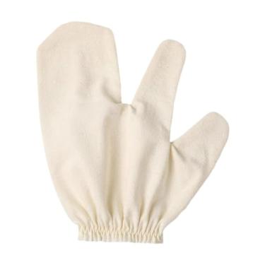 Imagem de OIIBWQ Luva de banho esfoliante Luvas de seda Acessórios de banho multiuso Esfregão traseiro de chuveiro Lavador de rosto, Solteiro