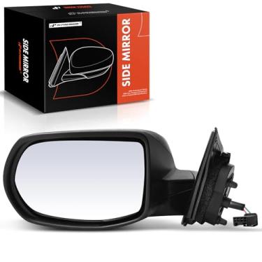 Imagem de A-Premium Espelho retrovisor elétrico do lado do motorista - compatível com Honda HR-V HRV LX 2016 2021 2022 - Espelho retrovisor externo preto dobrável manual não aquecido - Substituição