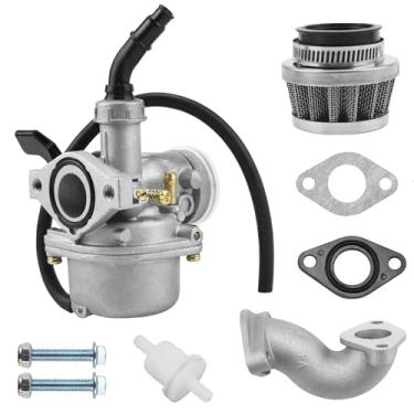 Imagem de PRO BAT PZ19 19 mm afogador manual carburador tubo de admissão de carburador filtro de ar parafuso de vedação de filtro de combustível para 50cc 70cc 90cc 110cc 125cc Quad Go KART Buggy ATV Taotao
