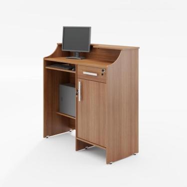 Imagem de Balcão Caixa Com Gaveta E Porta Boss Montana