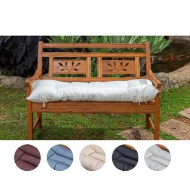 Imagem de Almofada funton para cadeira e banco 100x40 cm lisa - Riqueza Textil, 