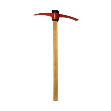 Imagem de Picareta Pá E Ponta Cabo Madeira Encerado Cunha Polietileno