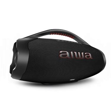 Imagem de Caixa De Som Aiwa Boombox Plus 200W Bluetooth 30H LP66 USB Preta BBS-01-B Bivolt